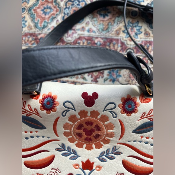 Disney Boutique faux leather bohemian pompom crossbody purse - Picture 5 of 8